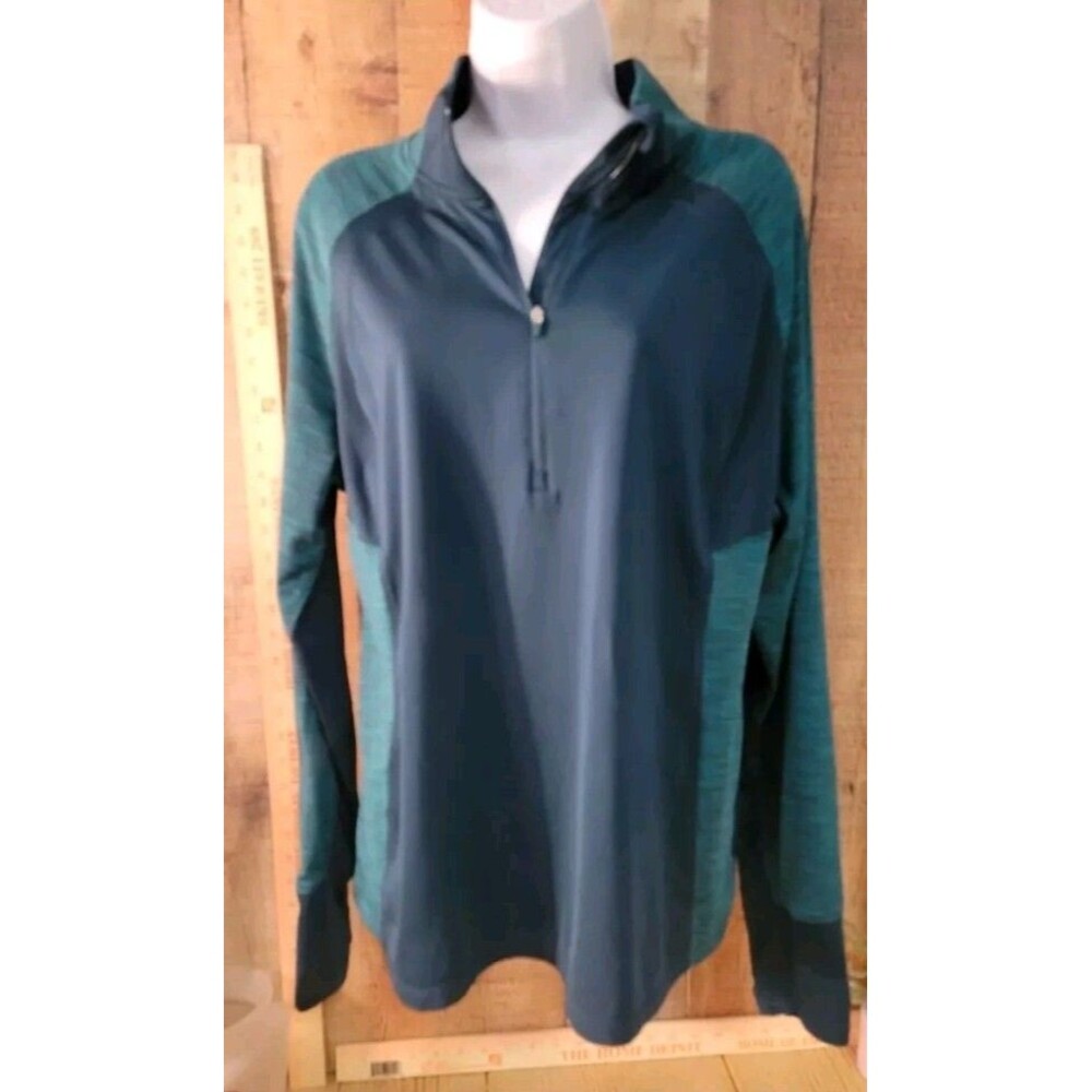 Danskin Now Women's Dri-More Activewear 1/4 Zip Pullover Size Large